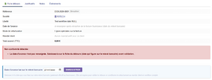 Capture Ecran 1 fiche débours