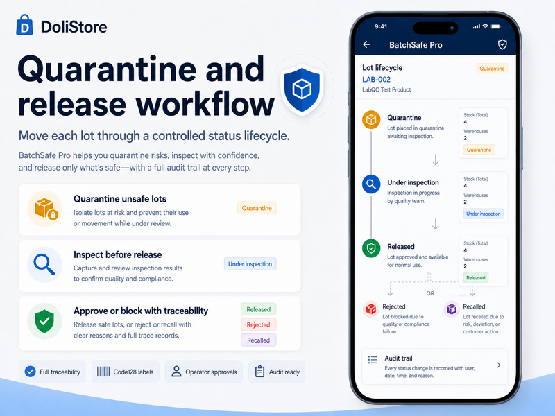 Quarantine and release workflow