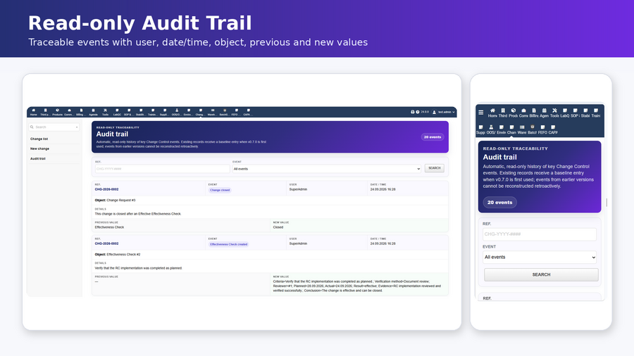 Audit Trail