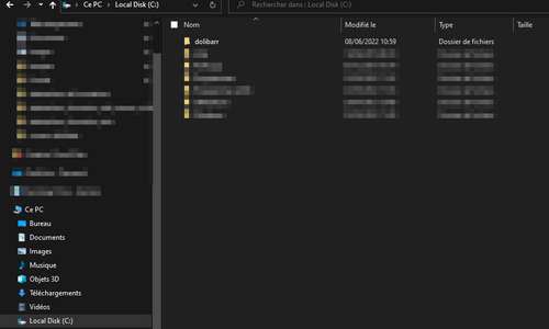19. Aller dans le LocalDisk (C:) de votre ordinateur puis cliquer sur Dolibarr