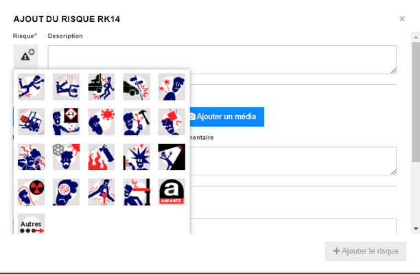 Les nouveaux pictogrammes, arrivés à partir de la version 9.11, ainsi que les 2 nouveaux risques.
