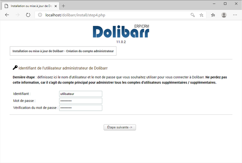 File:Installation Dolibarr - Création de l'administrateur.png