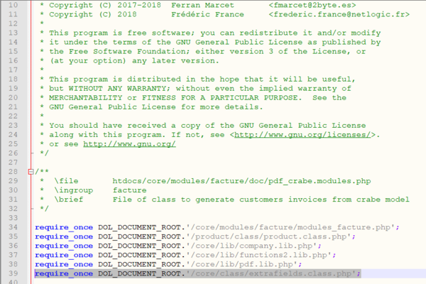 Add Extrafields on PDF Models - Dolibarr ERP CRM Wiki